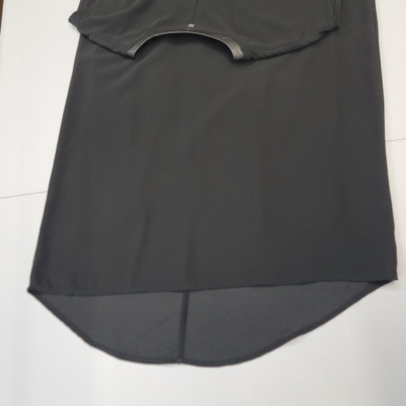 Rudsak v neck leather trim midi dress - Picture 4 of 5